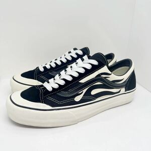 レア 希少 美品★Vans ヴァンズ Style36 Flame Black オールドスクール フレイム US9 27cm ファイアー 721278 スニーカー