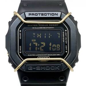 G-SHOCK ジーショック 【ITMUUFKFX70K】 DW-5600P-1 プロテクター DW-5600ED 復刻モデル 反転液晶 ブラック×ゴールド 2014年11月発売