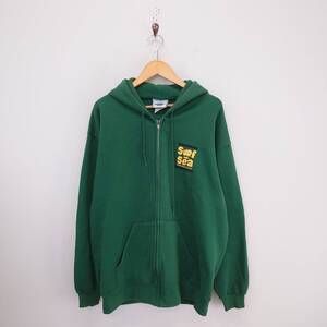 Lee リー ジップアップ パーカー フーディー 90’s バックプリント SURf Ｎ Sea メンズ L 10111216