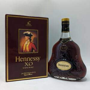 【UD0608.4-4KY】未開栓 Hennessy ヘネシー XO 金キャップ クリアボトル ブランデー コニャック 700ml/40% 箱有 古酒 洋酒 お酒