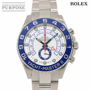 ロレックス ROLEX ヨットマスター2 116680 ランダム番 ルーレット メンズ 腕時計 ホワイト オートマ 自動巻き Yacht Master2 90248804