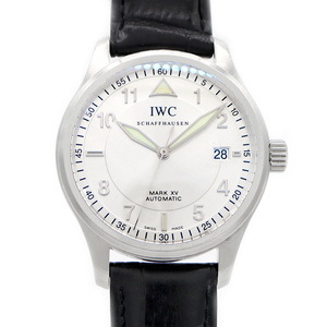 内部点検済 IWC インターナショナルウォッチカンパニー スピットファイア マークXV IW325313 デイト SS メンズ 自動巻き マーク15