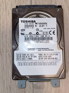 [中古][2.5インチ HDD] TOSHIBA MK1652GSX 160.0GB　（使用時間：8845） + おまけの故障HDD