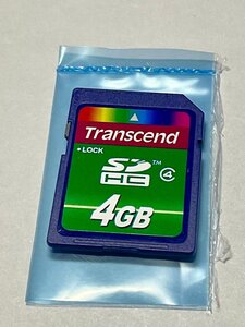 Transcend トランセンド SDHCカード 4GB 1枚 フォーマット済み 動作確認済みジャンク品