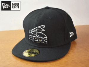 K205《未使用品》NEW ERA ニューエラ 59FIFTY【8 - 63,5cm】MLB CHICAGO WHITE SOX ホワイトソックス フラット 帽子 キャップ USモデル