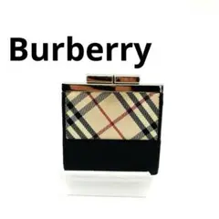 Burberry バーバリー　ノバチェック　財布　ブラック　品薄　希少　黒