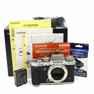 【ほぼ新品】富士フイルム(FUJIFILM) ミラーレス一眼カメラ X-T3ボディ シルバー X-T3-S