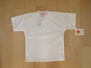 MADE IN CANADA milton funwear カナダ製 50% polyester 50% cotton white 白