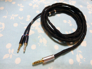 T1 2nd 3rd MDR-Z7 MOGAMI 2944 八芯 ブレイド編 4.4mm5極 高品質ver 200cm 長め 黒布スリーブ TA-ZH1ES aventho wired Z1R TEAC UD505