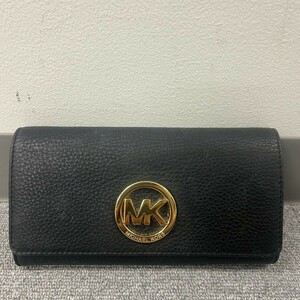 K606-SB4-1768◎ MICHAEL KORS マイケルコース 長財布 ブラック レディース レザー