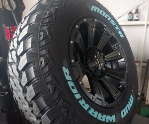 LEXXEL DeathRock プラド ハイラックス FJ サーフ パジェロMONSTA MUDWARRIOR 265/65R17 265/70R17 タイヤホイール17インチ ホワイトレター