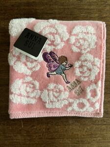 ANNA SUI アナスイ　タオルハンカチ ピンク