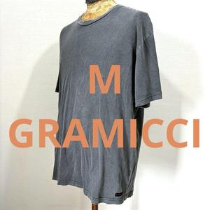 M 美品 グラミチ GRAMICCI コットン 半袖 Tシャツ アウトドア アメリカ アメカジ US 古着 GMT-18F692 チャコールグレー