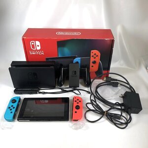 ■【買取まねきや】ニンテンドースイッチ 本体セット HAC-001 ジョイコン ネオンブルー ネオンレッド 初期化済み 計1点■