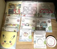 ポケモン一番くじ G賞ラバー雑貨 F賞巾着 H賞小皿 I賞ハンドタオル