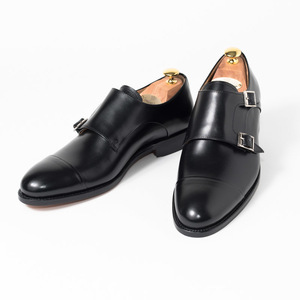 【danny- bk】【 27.5cm】Cordwainer スペイン製 本革 黒 ボックスカーフ ダブルモンク メンズ 送料無料Yahoo!かんたん決済 即決価格