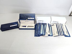 【1円スタート】WATERMAN ウォーターマン エキスパート デラックス ダークブルー ボールペン 2個 替え芯24個 未使用自宅保管品[03-5187