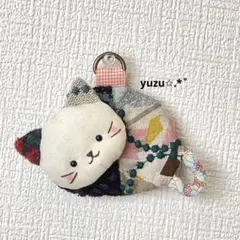 にゃんこポーチ ⚮̈﻿ ハンドメイド ミナペルホネン リバティ