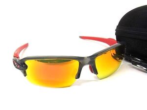 1円 ■美品■ OAKLEY オークリー OO9271-3061 61□12 133 FLAK2.0 ミラーレンズ スポーツ サングラス メガネ 眼鏡 クリアグレー系 FI6153