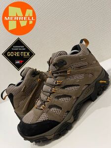 ★防水★透湿★MERRELL★メレル★MOAB MID GORE-TEX★モアブミッドゴアテックス★トレッキングシューズ★J87311★グレー★US7.5★25.5cm★