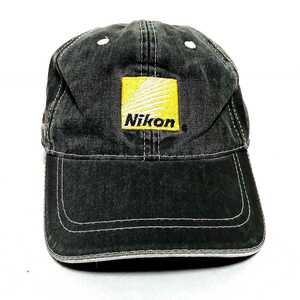 未使用品　ニコン　デニム　キャップ　NIKON