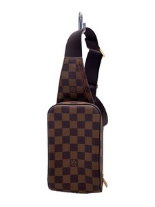 LOUIS VUITTON◆ジェロニモス_ダミエ・エベヌ_BRW/PVC/BRW