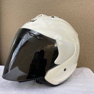 Arai アライ SZ-Ram3 ラム3 ジェットヘルメット 【 L 】 59-60cm ホワイト 白 バイクヘルメット ヘルメット スモークシールド