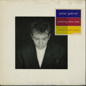 ヨーロッパVirginオリジLP！Peter Gabriel / Shaking The Tree: Twelve Golden Greats 1990年 PGTV 6 ピーター・ガブリエル Art Rock
