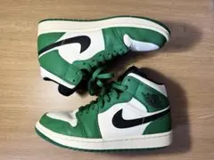 Nike Air Jordan 1 mid 緑/白/黒