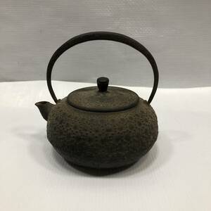 時代物！南部鉄器 鉄瓶 直径13cm 口径6cm 湯沸 茶道具 水漏れなし 煎茶 急須 伝統工芸 アンティーク 大正 明治 昭和レトロ A