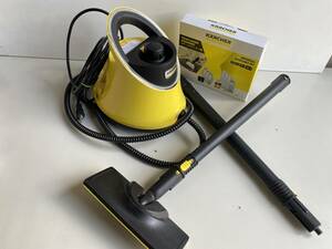 ④t581◆KARCHER ケルヒャー◆スチームクリーナー SC JTK 20 掃除 家庭用クリーナー マイクロファイバークロス カバー ブラシ 通電確認済み