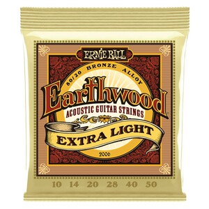 アーニーボール ERNIE BALL 2006 Earthwood Extra Light 80/20 Bronze 10-50 Gauge アコースティックギター弦