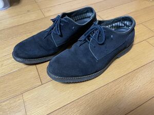 ホーキンス レザーシューズ ネイビー HAYES PLAIN NAVY 25.5cm