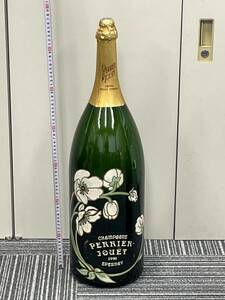 未開封　空瓶 空ボトル PERRIER-JOUET ペリエ・ジュエ 1990年　 シャンパーニュ　高さ約67センチ超ビックマグナムサイズ　中古