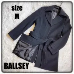 【美品】BALLSEY ベルト付きアンゴラ混 チェスターコートsize M