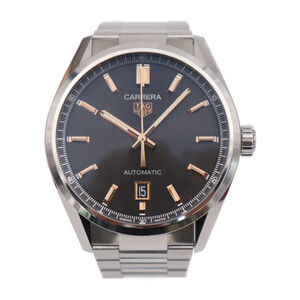 超美品 TAG HEUER タグホイヤー カレラ キャリバー5 デイト WBN2113.BA0639 腕時計 ステンレススチール シルバー 【本物保証】