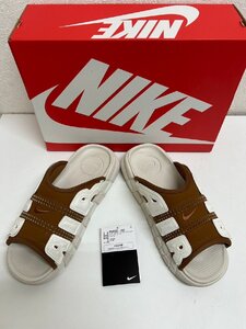 2039　Nike サンダル Air More Uptempo Slide Sail/Brown FQ8699 200 25cm 中古