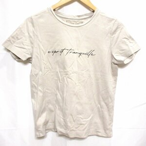 ◆MICHEL KLEIN 半袖 Tシャツ(生成色) サイズ38◆USED