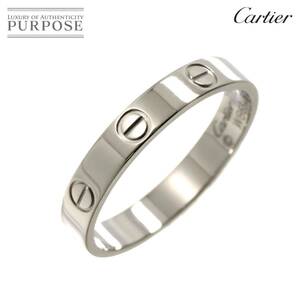 カルティエ Cartier ミニラブ #58 リング K18 WG ホワイトゴールド 750 指輪 Mini Love Ring 90234044