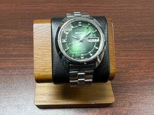 SEIKO 5ACTUS セイコー ファイブアクタス 9面カットガラス グリーングラデーション文字盤 7019-7210 自動巻き 専用ブレス メンズ腕時計