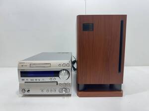 E140 ONKYO DVD/MD TUNER AMPLIFIER FR-UN9 UWA-9 PAW アンプ チューナー ウーファー 通電のみ確認 オンキョー オーディオ 音出し未確認