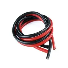 2M フレキシブル シリコーンワイヤー RCケーブルリード 銅製 24AWG