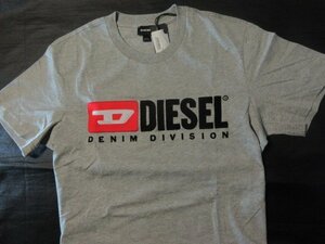 本物正規◆DIESEL ディーゼル◆Tシャツ DIVISION■グレー■S■新品