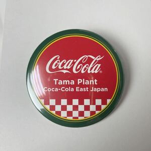 コカコーラ 缶バッジ TAMA PLANT 工場見学 コカコーライースト Coca-Cola 入場者特典