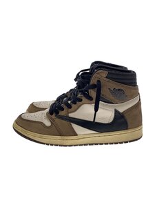 NIKE◆AIR JORDAN 1 HIGH OG TS SP/エアジョーダン1ハイ/ホワイト/CD4487-100/25.5//