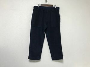 新品未使用本物フレッドペリーFREDPERRYフリースコットンワークパンツミリタリービジネスアメカジビジネススーツメンズ紺ネイビーM日本製