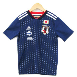 アディダス 半袖Ｔシャツ トップス サッカー 日本代表 ユニフォーム ガリガリ君 キッズ 男の子用 140サイズ ネイビー adidas