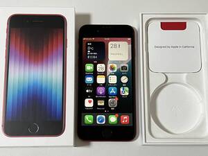 SIMフリー iPhoneSE3 128GB Product Red シムフリー アイフォンSE 3 第三世代 第3世代 レッド au softbank docomo SIMロックなし A2782