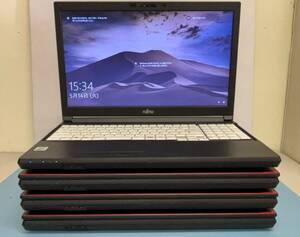 中古ノートパソコン ４台セット ★Windows10★Fujitsu Core i5-10310U/@2.21GHz/8GB/SSD 256GB/15インチ以上★a