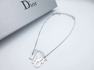 【極上美品】Christian Dior ネックレス ロゴ クリスチャン ディオール ヴィンテージ アクセサリー レディース 結婚式 レア mb-17-36(1)